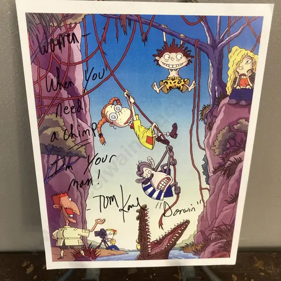Tom Kane, Voice Actor, Rugrats "Darwin" Signed 28 x 21cm Photograph